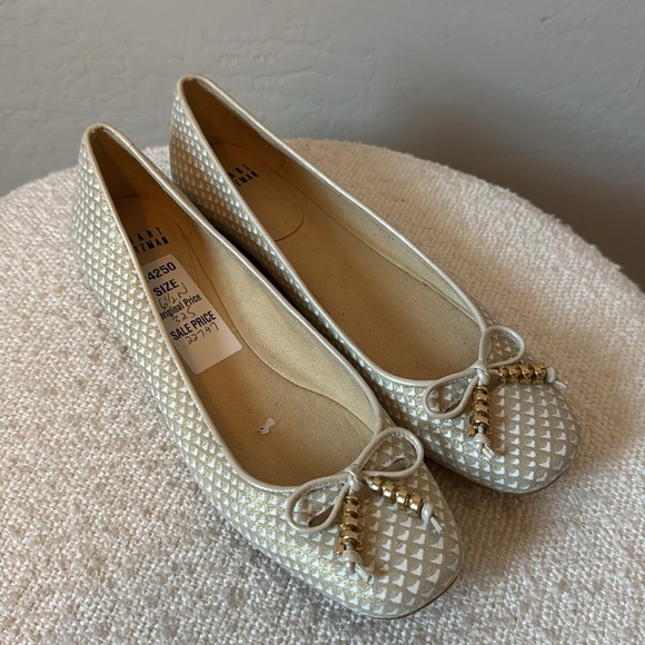 NWT Stuart Weitzman Bow Ballet Flat Size 6.5 - Picture 1 of 8